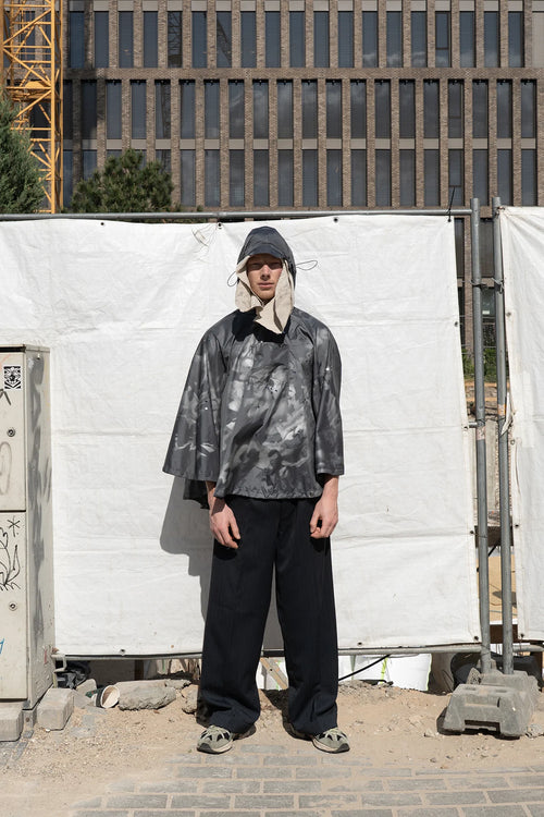 Black Komorebi Raincoat