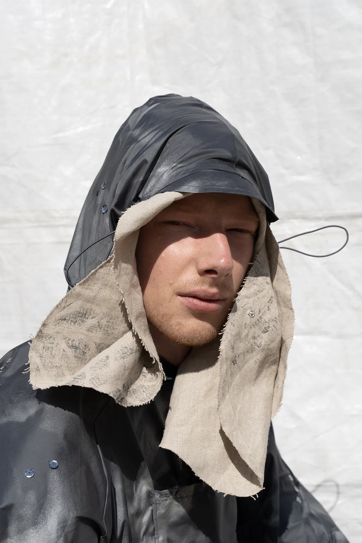 Black Komorebi Raincoat